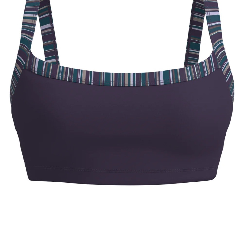 Liaison the label plum + stripes basic contrast bra
